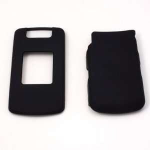   Rubber Black Hard Case for BlackBerry Pearl Flip 8220 
