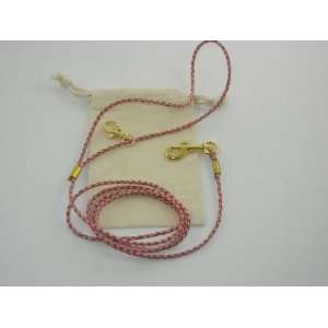  Braided Bolo Cord is 6 Ft. Pink Dog Lead Comes with a Muslin Cotton 