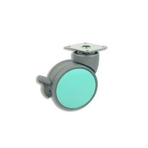   Casters   Grey Caster with Aqua Finish   Item #400 75 GY AQ SP WB WCN