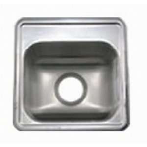  Whitehaus WCLS1515 0 Small Square Drop In Kitchen Sink 