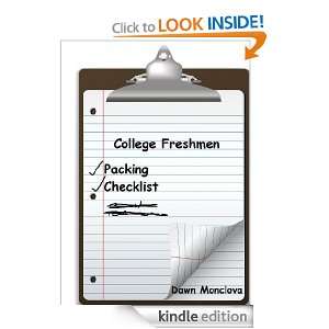   Freshmen Packing Checklist Dawn Monclova  Kindle Store