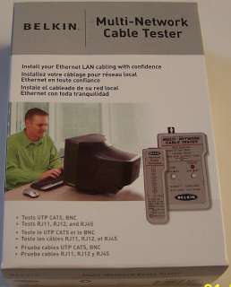 BELKIN Network Cable Tester LAN CAT5 Token UTP RJ45 NEW  