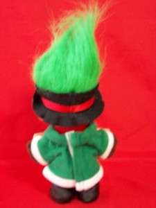 Russ Christmas Carols Troll Doll Green Hair  