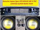 Japan RARE Spec SH3 HONDA CIVIC EF9 SIR FRONT Bumper Fog light Lip 