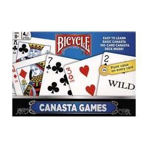 Deck Set Bicycle Canasta Playing Cards BOX & RULES  