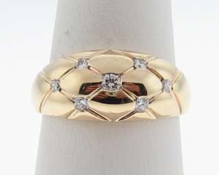 9mm Dome Ring Genuine Diamonds Solid 14k Gold Band  