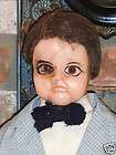 Large Side Show Tiny Tim Figure Vintage Wax Head Doll Plastic Body
