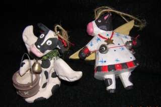 have a happy moo year too cool christmas cow angel ornaments with 