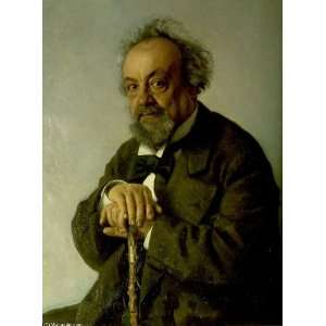   Ilya Repin   24 x 32 inches   Portrait of the Author Alexey Pisemsky