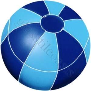  Small Beach Ball Pool Accents Blue Pool Glossy Ceramic 