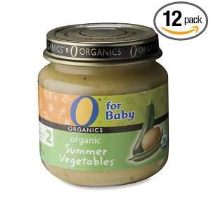 Organics for Baby Organic Summer Vegetables, Stage 2, 4 Ounce Jars 