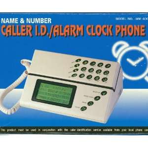  Name & Number Caller I.D./Alarm Clock Phone Electronics