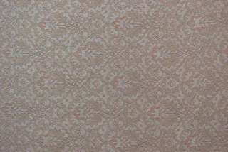 Fabricut Aqua Wheat Tangerine Damask Woven Chenille Drapery Upholstery 