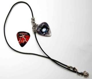 SEETHER Guitar Pick Black Leather Necklace Plus Pick  
