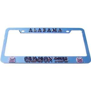   Tide NCAA Chrome License Plate Frame by Half Time Ent. Sports