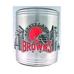    NFL Can Cooler   Pewter Emblem Cleveland Browns