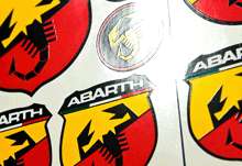 HQ ABARTH Sticker Decal Emblem Logo Badge Aufkleber Autocollant 