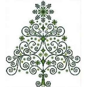  Christmas Tree   Green (cross stitch) Arts, Crafts 