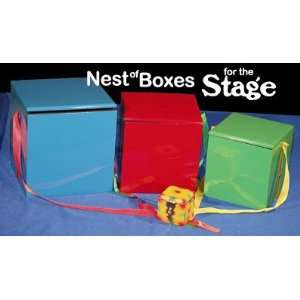  Nest of Wood Boxes  STAGE SIZE  Parlor / Magic tri Toys 