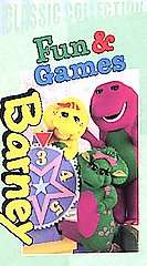 Barney   Barneys Fun and Games VHS, 2000, Classic Collection  