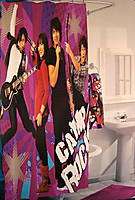 Jonas Brothers Camp Rock Fabric Shower Curtain Teen NeW  