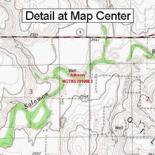  USGS Topographic Quadrangle Map   Allison, Kansas (Folded 