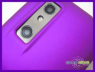 for AT&T LG Thrill 4G   Purple Rubberized Hard Case Phone Cover  