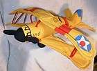 US NAVY Bi Plane Airplane 659 Soft Sculpture 19 Plush