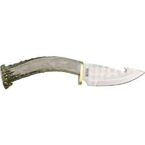  Silver Stag Knives 10067 Guthook Fixed Blade Knife with Crown Stag 
