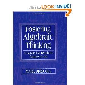   Guide for Teachers, Grades 6 10 [Paperback] Mark Driscoll Books