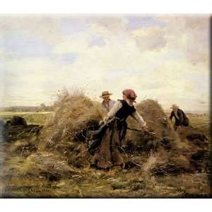   Harvesters 30x26 Streched Canvas Art by Dupre, Julien