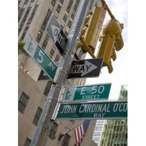 Street Signs in New York   Peel and Stick Wall Decal by 