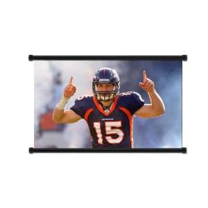  Tim Tebow Denver Broncos Quarterback Fabric Wall Scroll 