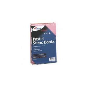  Pastel Steno Book, Gregg Rule, 6 x 9, Dusty Rose, 80 