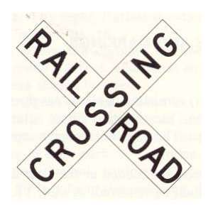    Authentic Railroad Crossing Aluminum Sign 48 X 9 Automotive