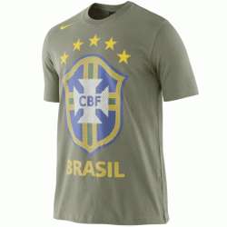   and 100% Original Nike s BRAZIL short sleeve FAN Shirt for WC 2010