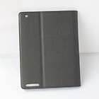 Black Leather Style Case with Stand for Apple iPad  