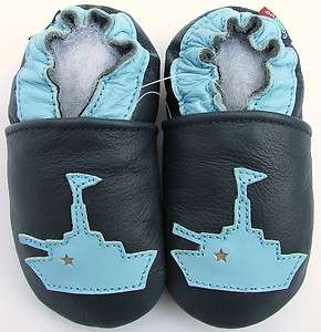 soft sole leather baby shoes warship dark blue 6 12m  