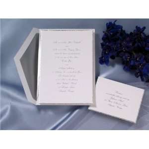   with Silver Torn Edge Wedding Invitations