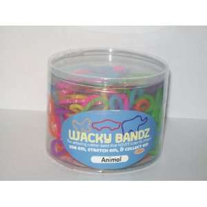 com Wacky Bandz Tub of 72 Collectable Wearable Rubber Bands  Animals 