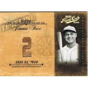  04 Playoff JIMMIE FOXX Prime Cuts II Timeline Material 