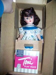 Amazing Ideal Toni Doll W/ Mailer Box All Original Pristine Dark 