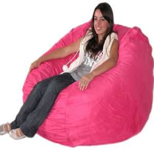  4 feet Hot Pink Cozy Sac Bean Bag Chair Love Seat