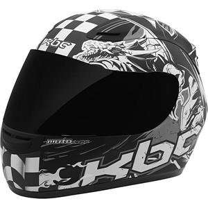  KBC VR 1X Dragon Helmet   Large/Silver Automotive