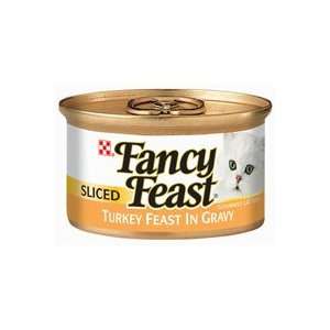  Fancy Feast Sliced Turkey Feast in Gravy 24/3 oz cans Pet 