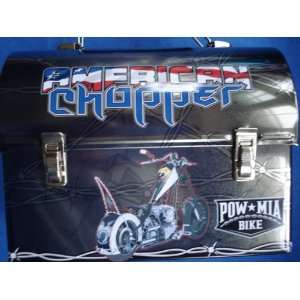  American Chopper POW*MIA Bike Workman Style Metal Lunch 