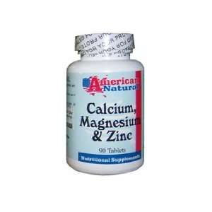  American Natural Calcium Magnesium Zinc 90 Tablets Healthy 