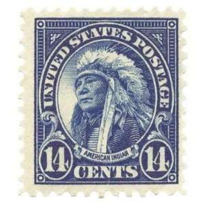  American Indian Stamp   Poster by Us Postage (10 x 10 