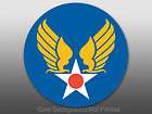 Round Army Air Corps Sticker   decal military force USA