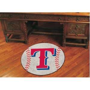  Texas Rangers 29 Inch Round Baseball Mat Sports 